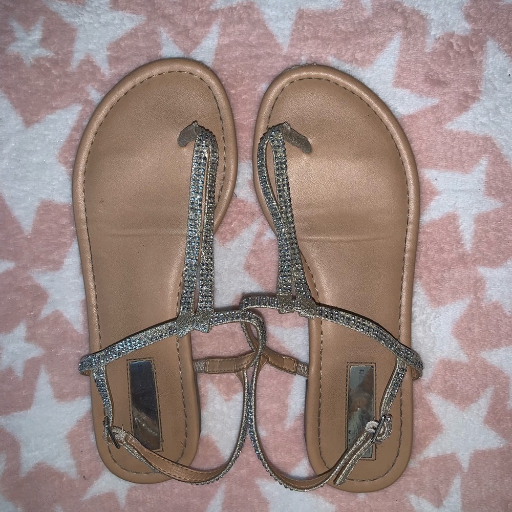 MACYS GLITTER SANDALS!